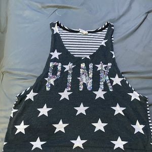 Pink bling tank